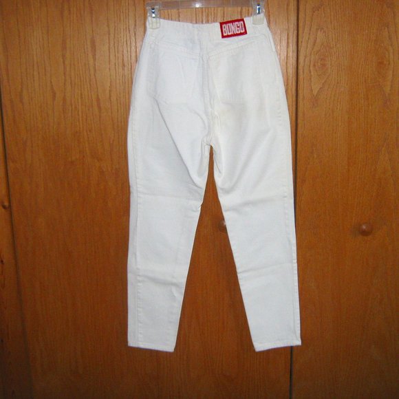 BONGO Denim - Bongo Vintage 90's White High Rise Mom Jeans Straight Leg SZ 11 x 28